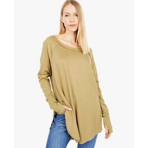 Free People snowy thermal shirt